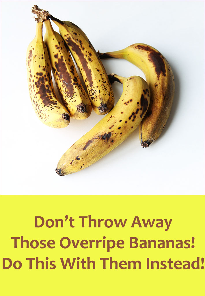 What to do with overripe bananas