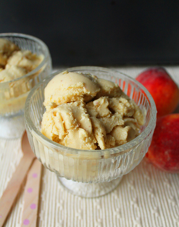 You'll be craving this Coconut Peach Ice Cream after you have it for the first time and it will become a new favourite!