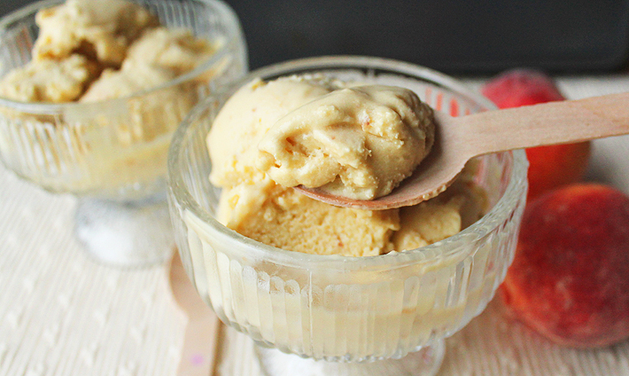 Coconut and peaches combine to create this delicious Coconut Peach Ice Cream you will want to make over and over again.