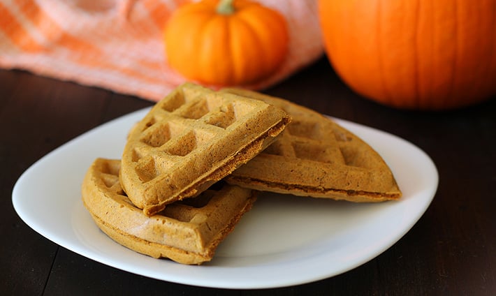 Vegan Gluten Free Pumpkin Spice Waffles Delightful Adventures