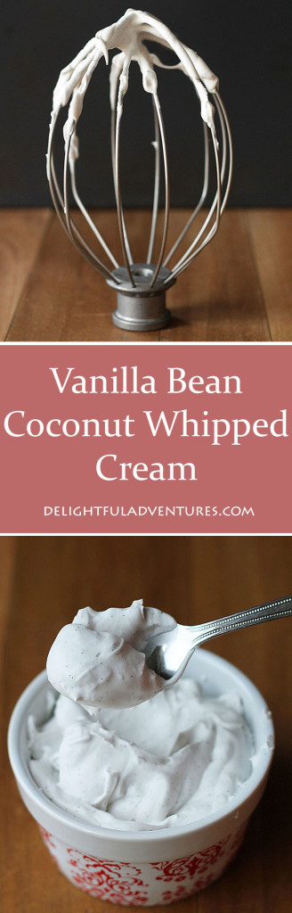 Vanilla Bean Coconut Whipped Cream