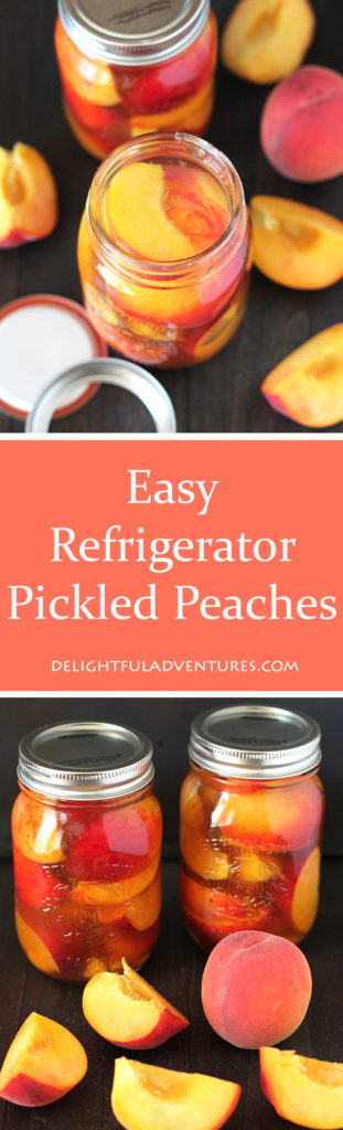 Easy Refrigerator Pickled Peaches