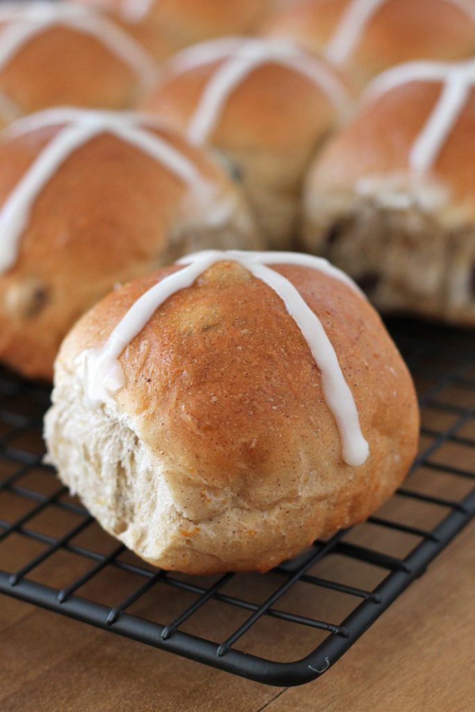 Bake up a batch of these fluffy, perfectly spiced Vegan Hot Cross Buns to make your Easter celebration complete! So good, you'll want to make them all year!