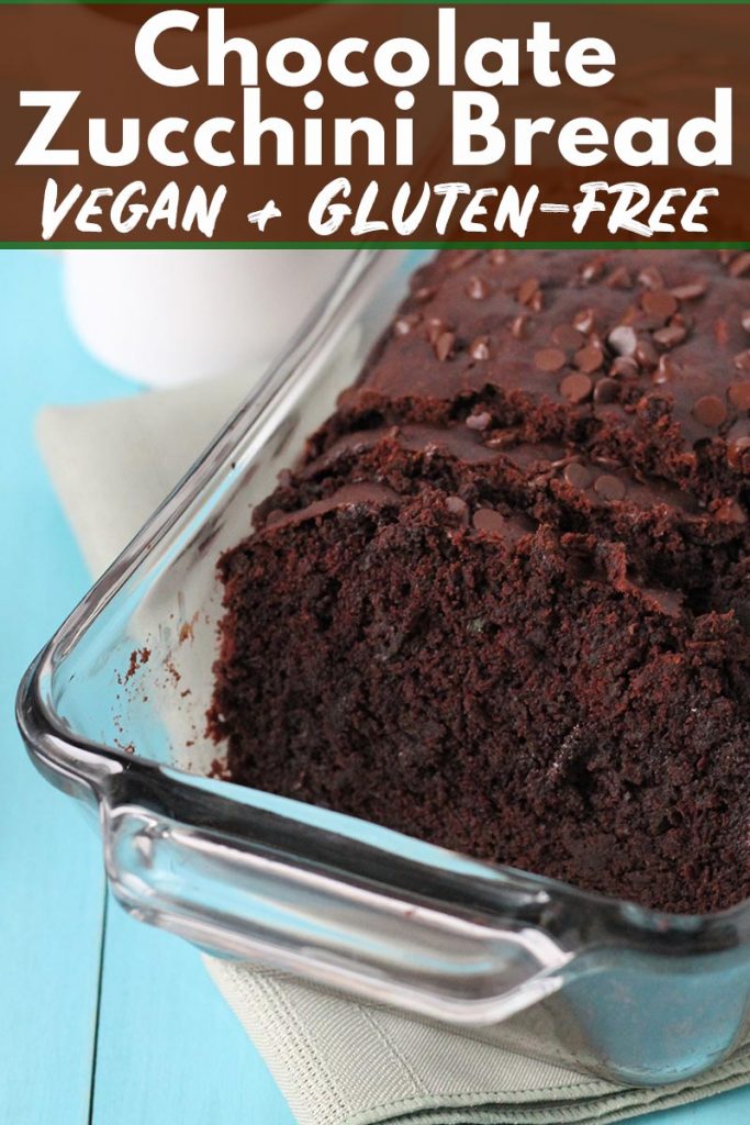 This nut free Vegan Gluten Free Chocolate Zucchini Bread gets its deep chocolaty flavour from dark chocolate and cocoa powder! No one will know it contains veggies!