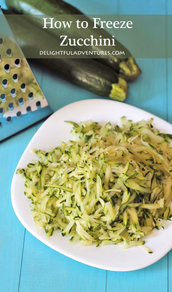 Have you ever wondered how to freeze zucchini? It's easy and when done correctly it will be ready and waiting for muffins, soups, stews, and other dishes.