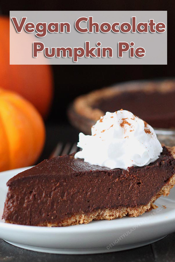 Looking for a dessert that's a little different this holiday? Try this rich vegan chocolate pumpkin pie that's packed with chocolaty, pumpkin flavours.