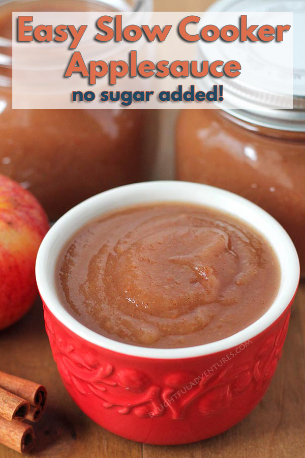 Once you get a taste of homemade slow cooker applesauce and see how easy it is to make, you won't want to buy store-bought applesauce ever again!
