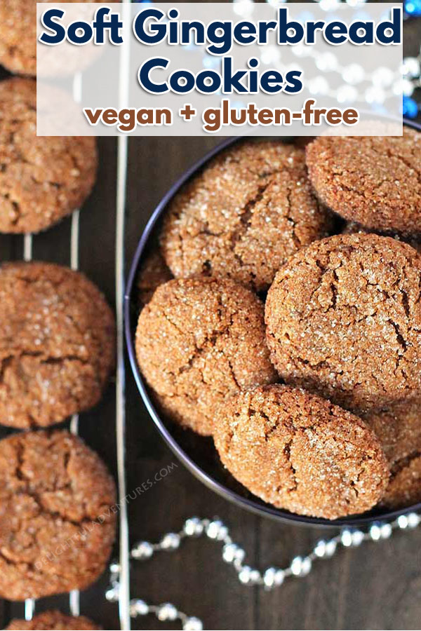 Soft, chewy, and perfectly spiced, these vegan gluten free gingerbread cookies will make a nice addition to your holiday baking list and become a new favourite!