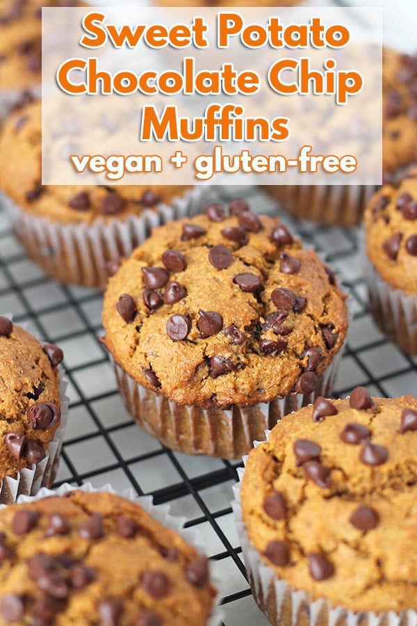 Fluffy, delicious gluten-free vegan sweet potato muffins that are perfectly spiced and perfect to make with leftover mashed sweet potatoes.