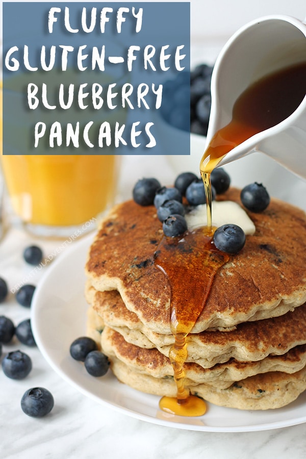 Fluffy, light, and delicious vegan gluten-free blueberry pancakes that will become a new breakfast and brunch favourite! All you need is a few simple ingredients to make these classic pancakes your entire family will love.