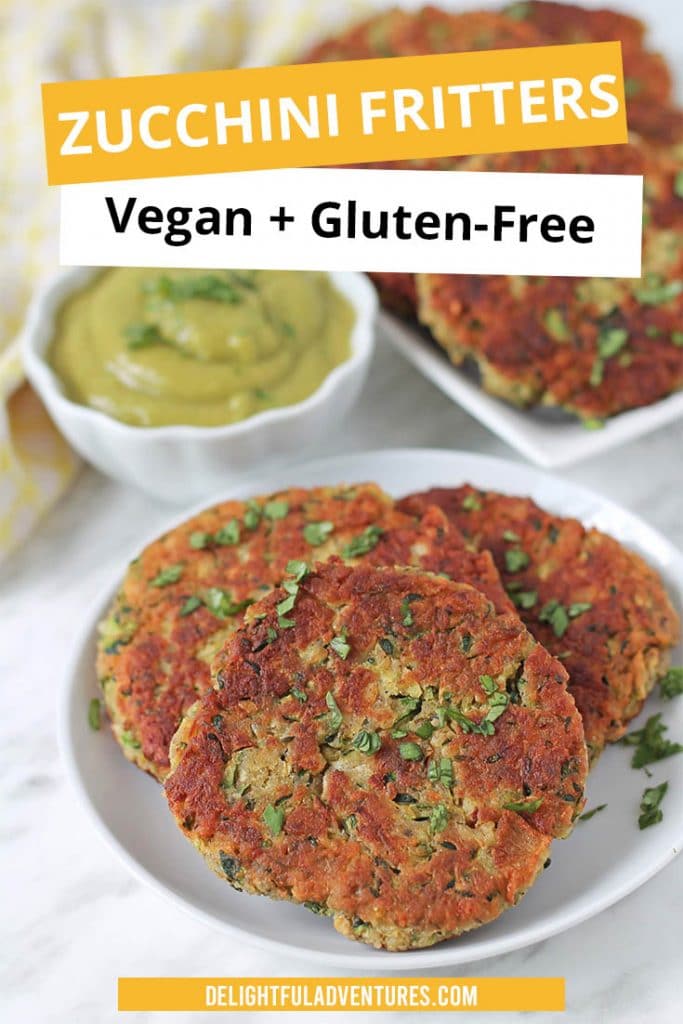 Flavour-filled, easy gluten free zucchini fritters that are crispy on the outside and soft on the inside (just the way zucchini fritters should be!). They're perfect for appetizers, lunch, or a light dinner.