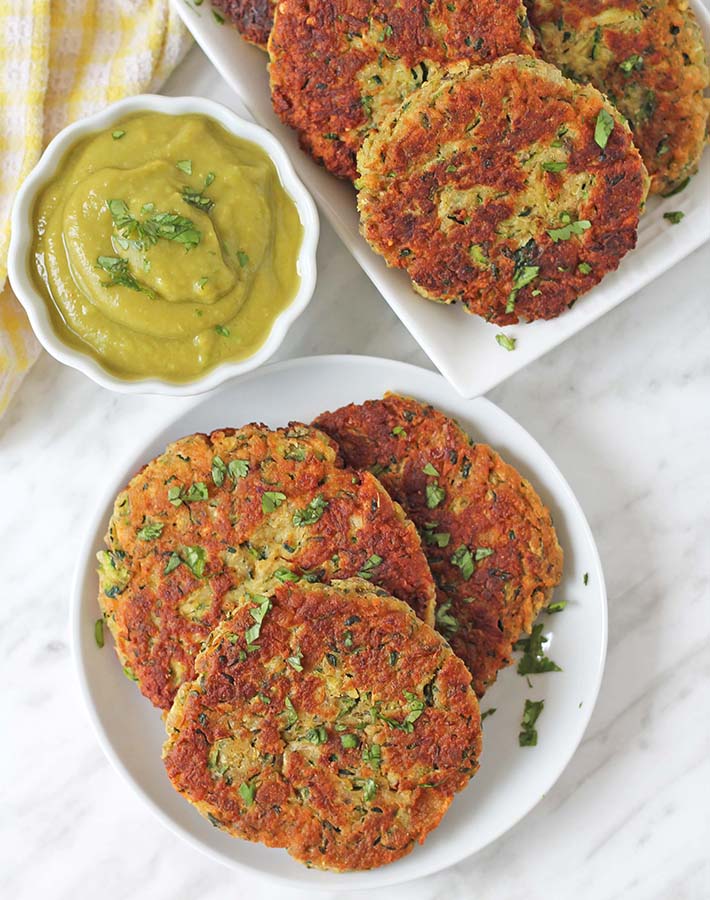 Gluten Free Zucchini Fritters (Baked or Fried!) - Delightful Adventures