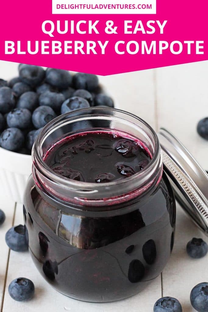 An easy blueberry compote recipe that can be used to top all of your favourite desserts, pancakes, and waffles. This berry compote is simple to make, and can be made with fresh or frozen berries.