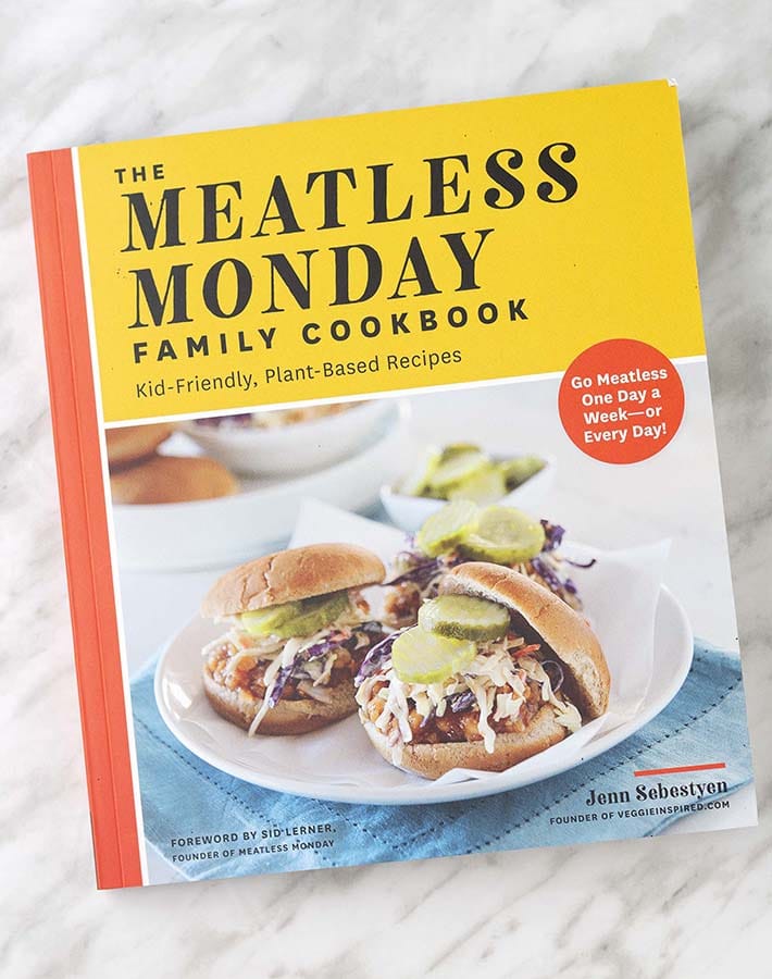 A picture of the book Meatless Monday Family Cookbook.