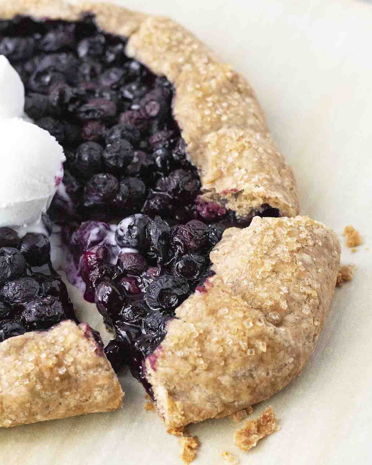 Vegan Blueberry Galette