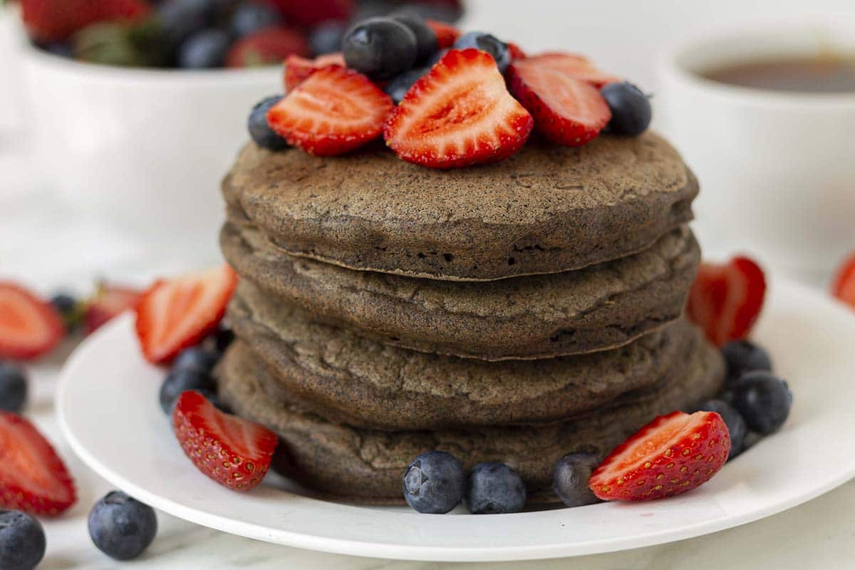 Vegan Buckwheat Pancakes (dark buckwheat flour)