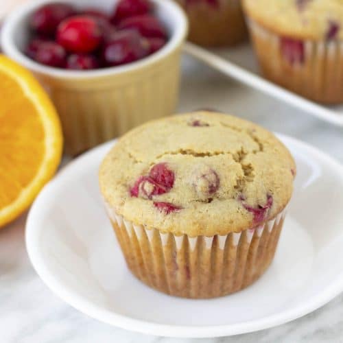 Vegan Gluten-Free Cranberry Orange Muffins - Delightful Adventures