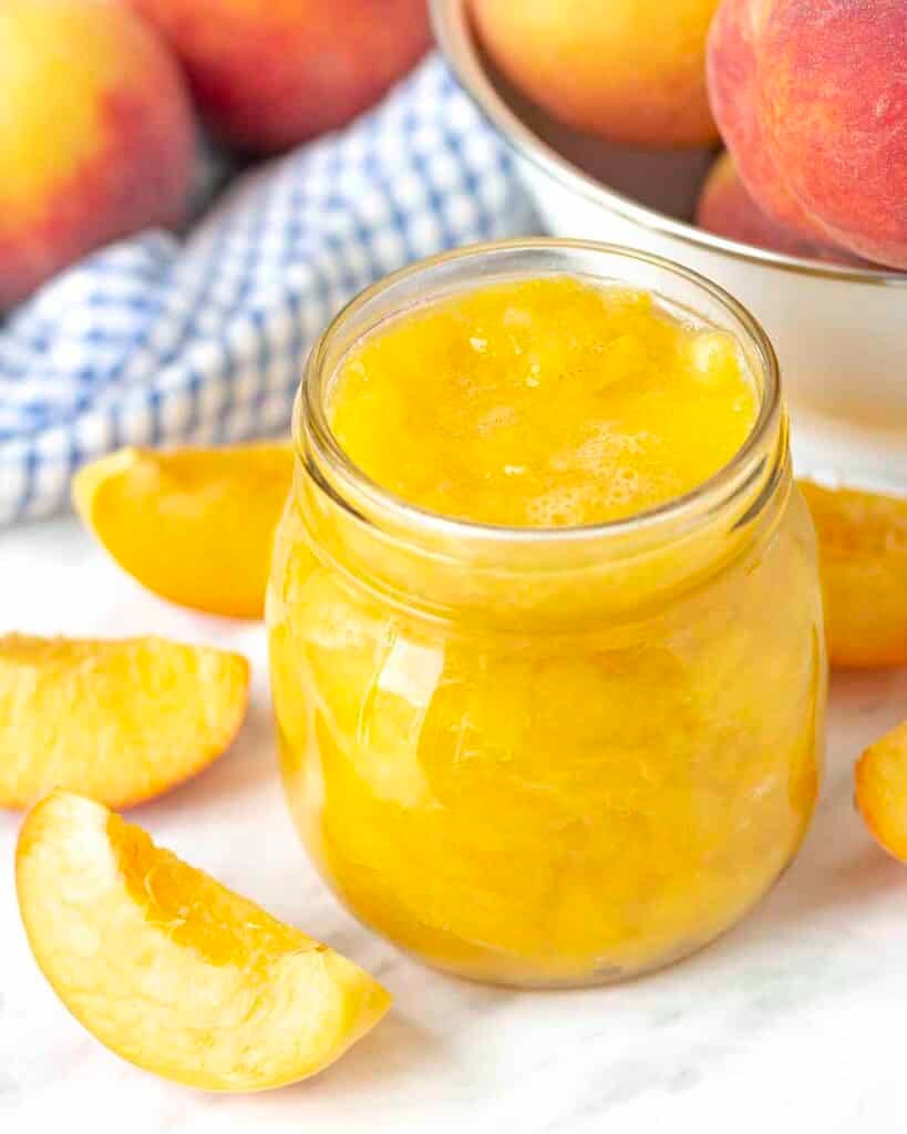 Easy Peach Sauce (Fresh or Frozen Peaches) - Delightful Adventures