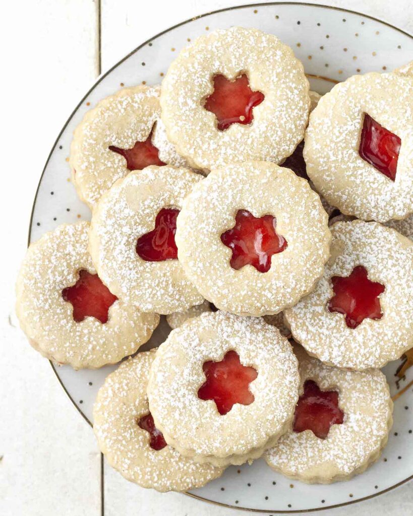 Vegan GlutenFree Linzer Cookies Delightful Adventures